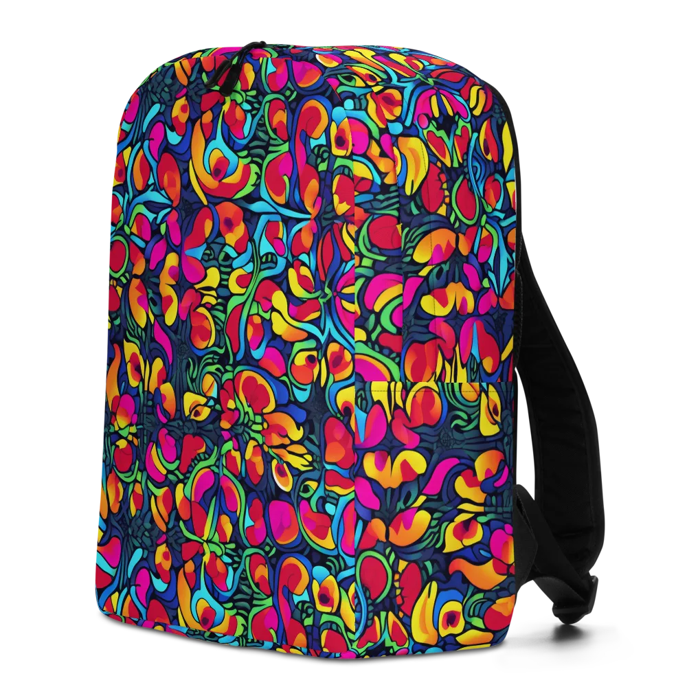 Neon Garden on Minimalist Backpack — Left