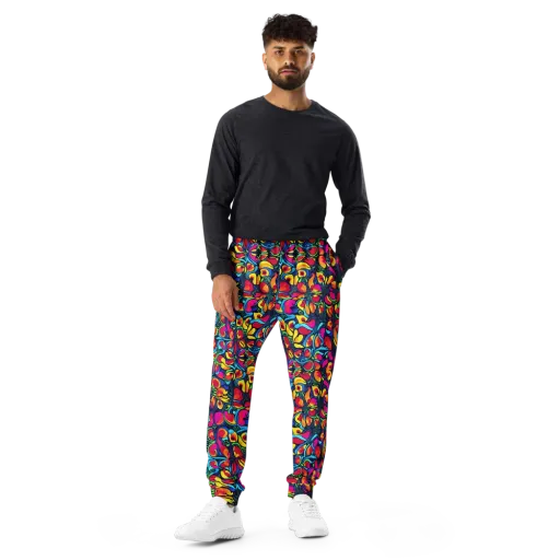 Neon Garden on a Men's Joggers