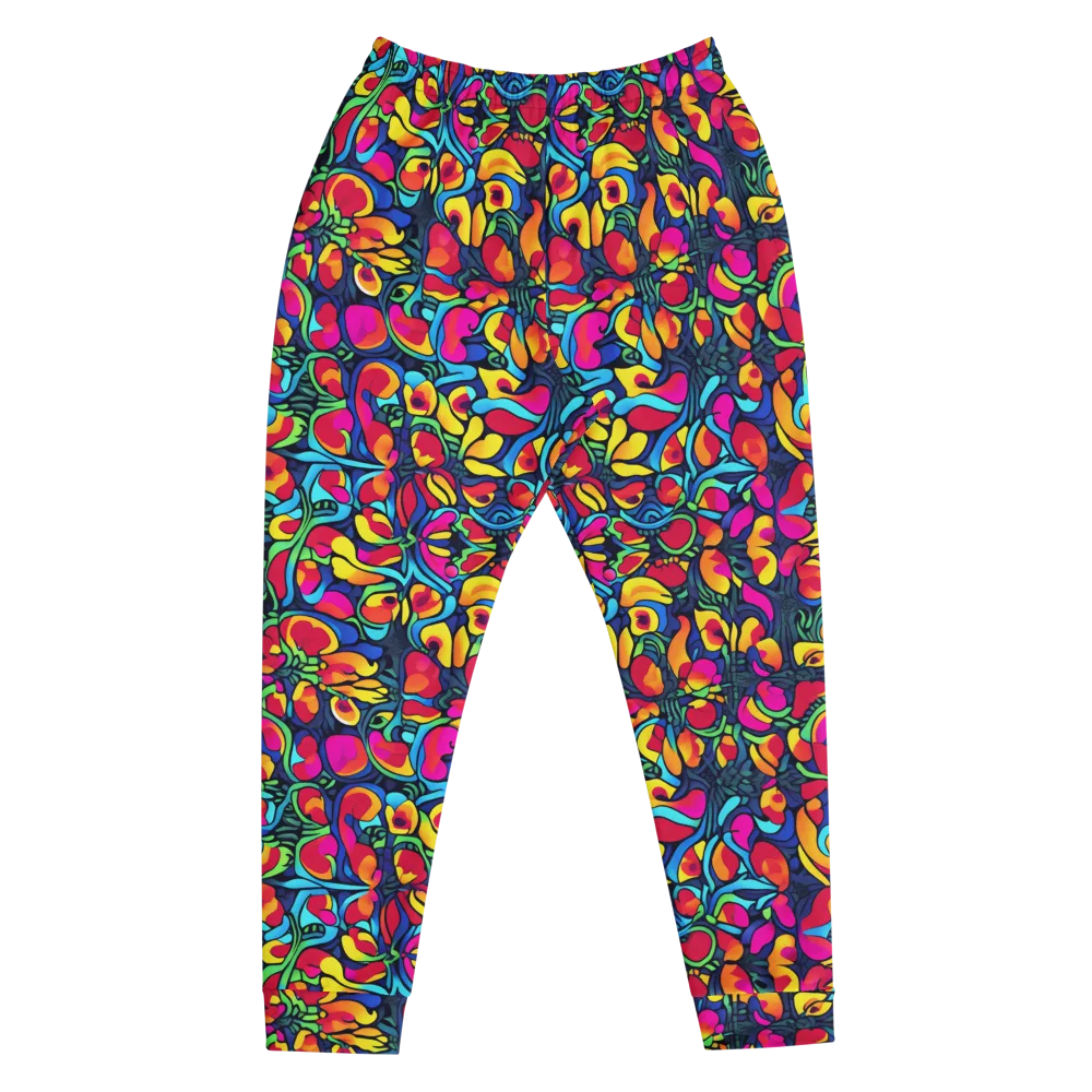 Neon Garden on Men's Joggers — Front