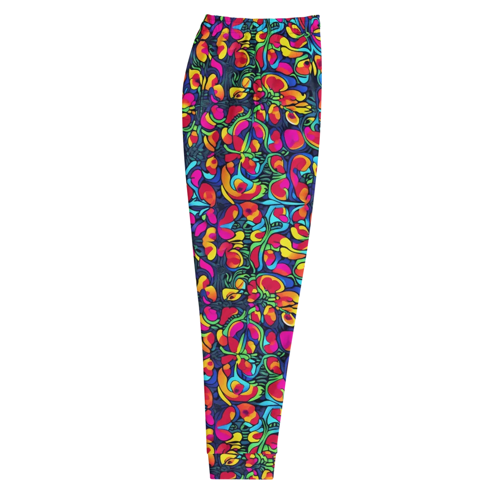 Neon Garden on Men's Joggers — Right