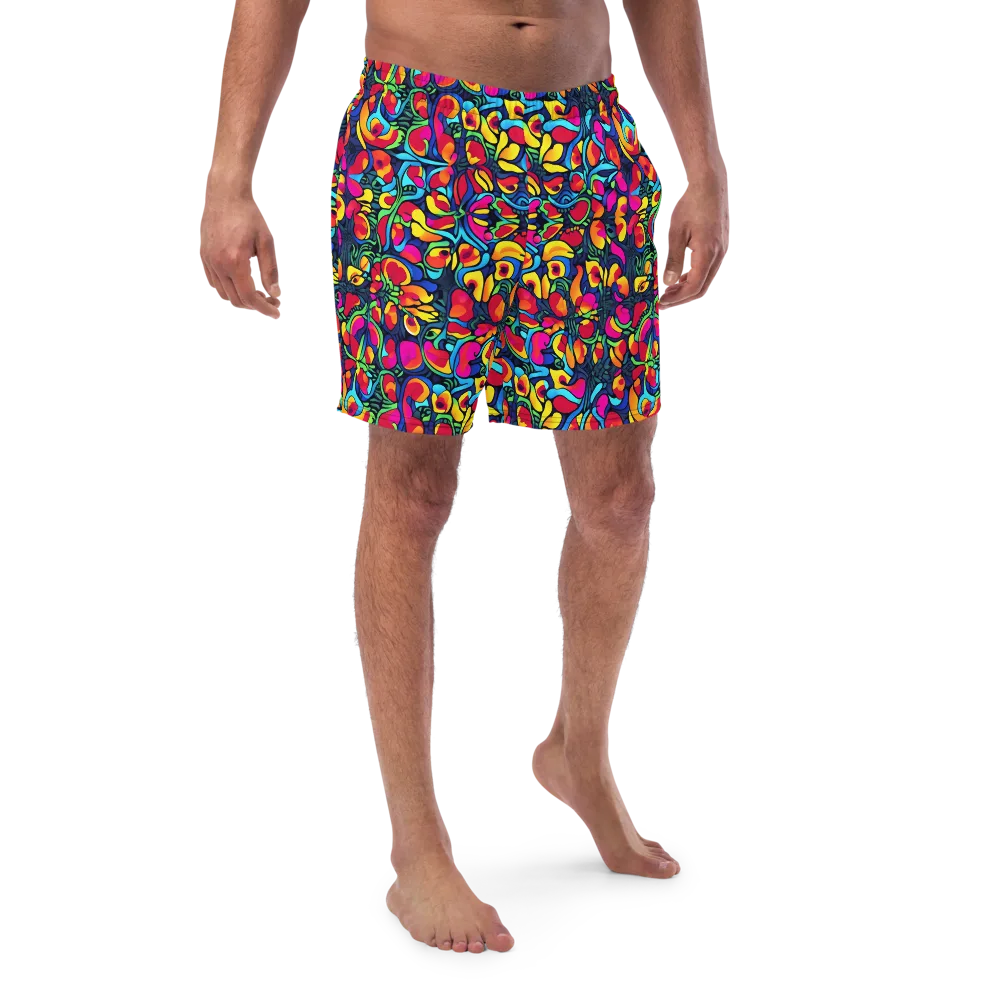 Neon Garden on Swim Trunks — Front
