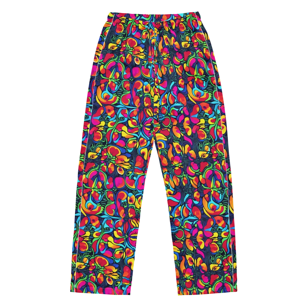 Neon Garden on Women's Pajama Pants — Front