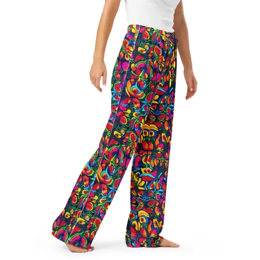 Neon Garden on a Women's Pajama Pants