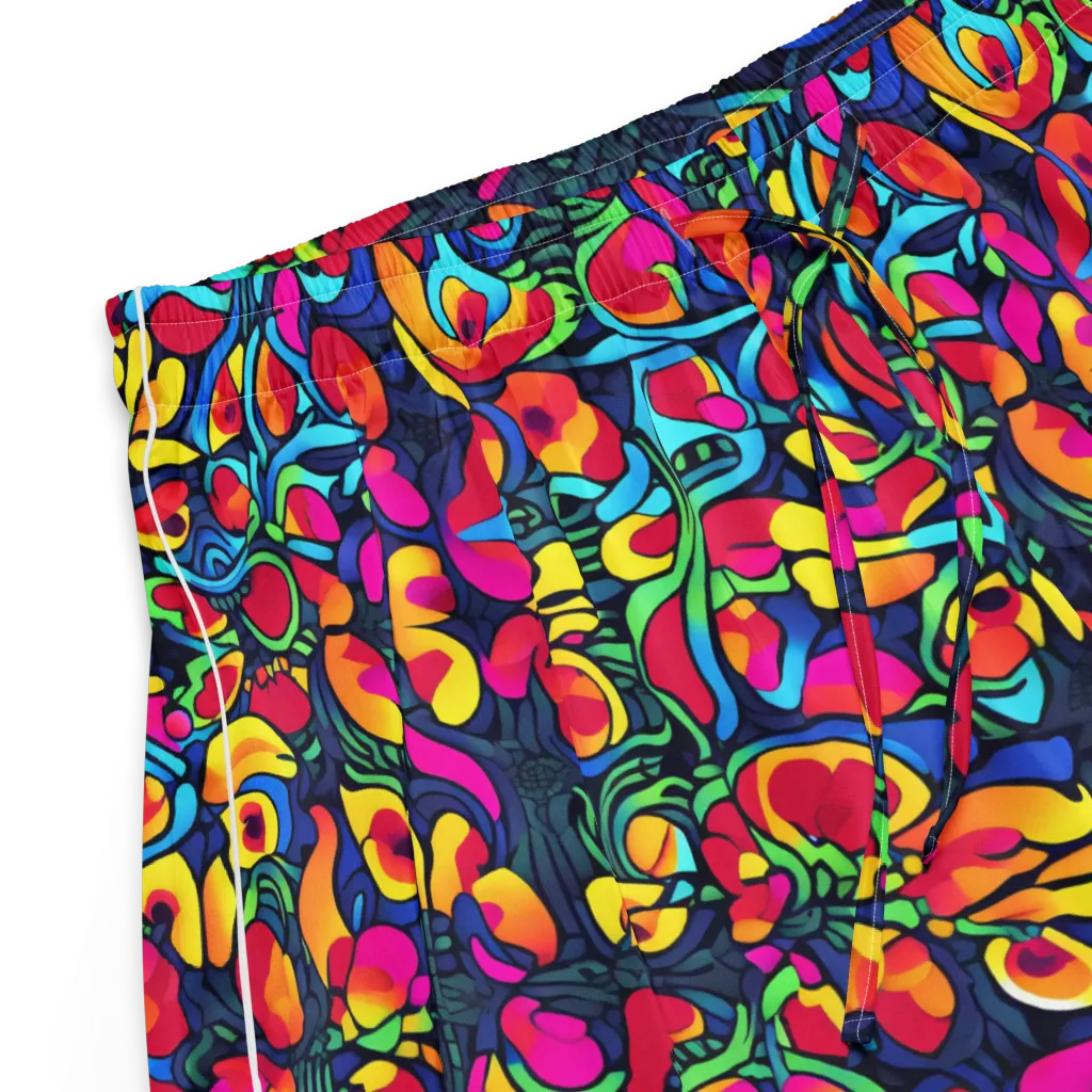 Neon Garden on Women's Pajama Shorts — Product details