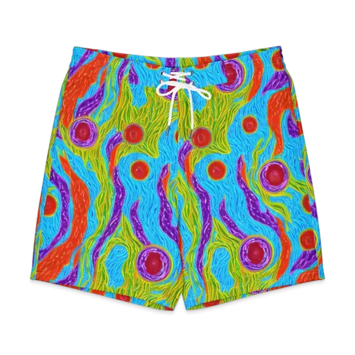 Chromatic Harvest on a Men's Board Shorts