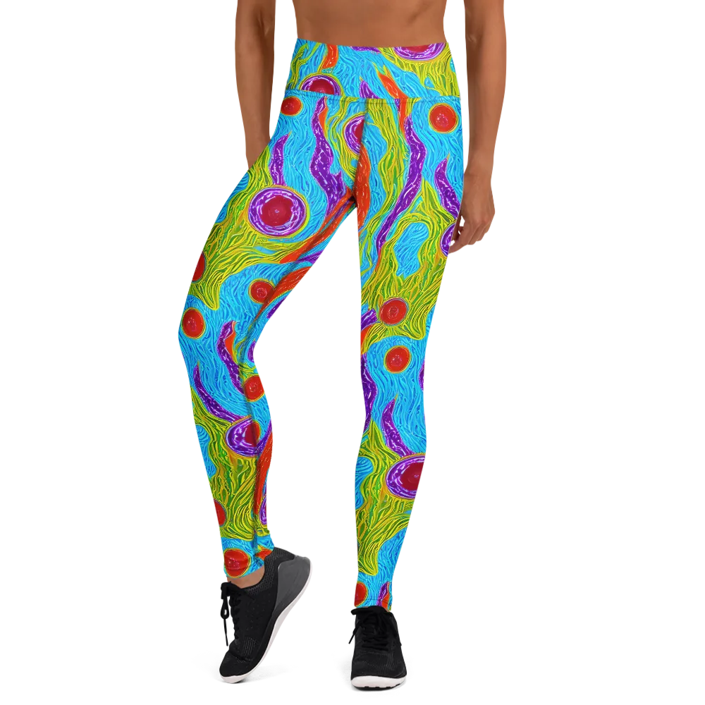 Chromatic Harvest on Yoga Leggings — Front