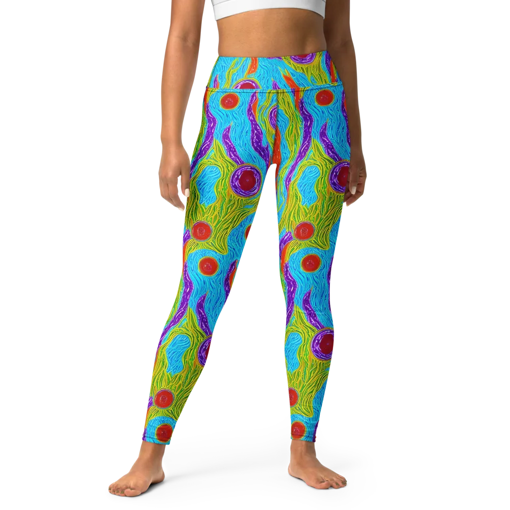 Chromatic Harvest on Yoga Leggings — Front