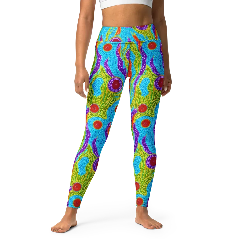 Chromatic Harvest on Yoga Leggings — Front