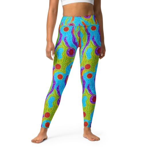 Chromatic Harvest on a Yoga Leggings