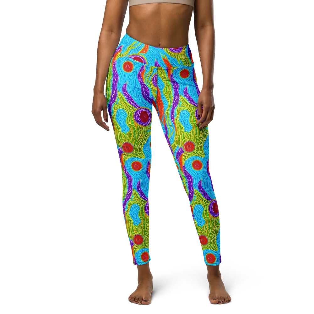 Chromatic Harvest on Yoga Leggings — Front