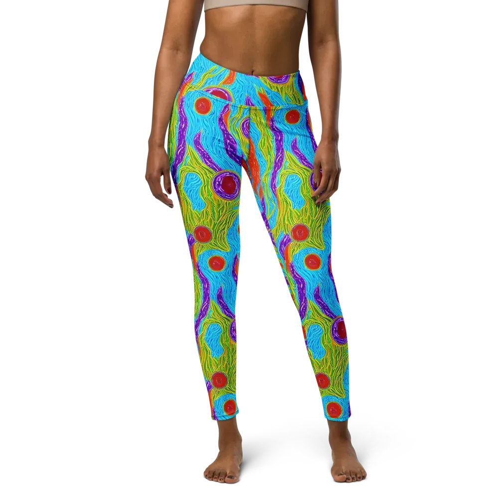 Chromatic Harvest on Yoga Leggings — Front