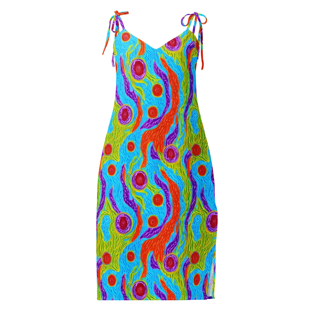 Chromatic Harvest on Slip Dress — Front