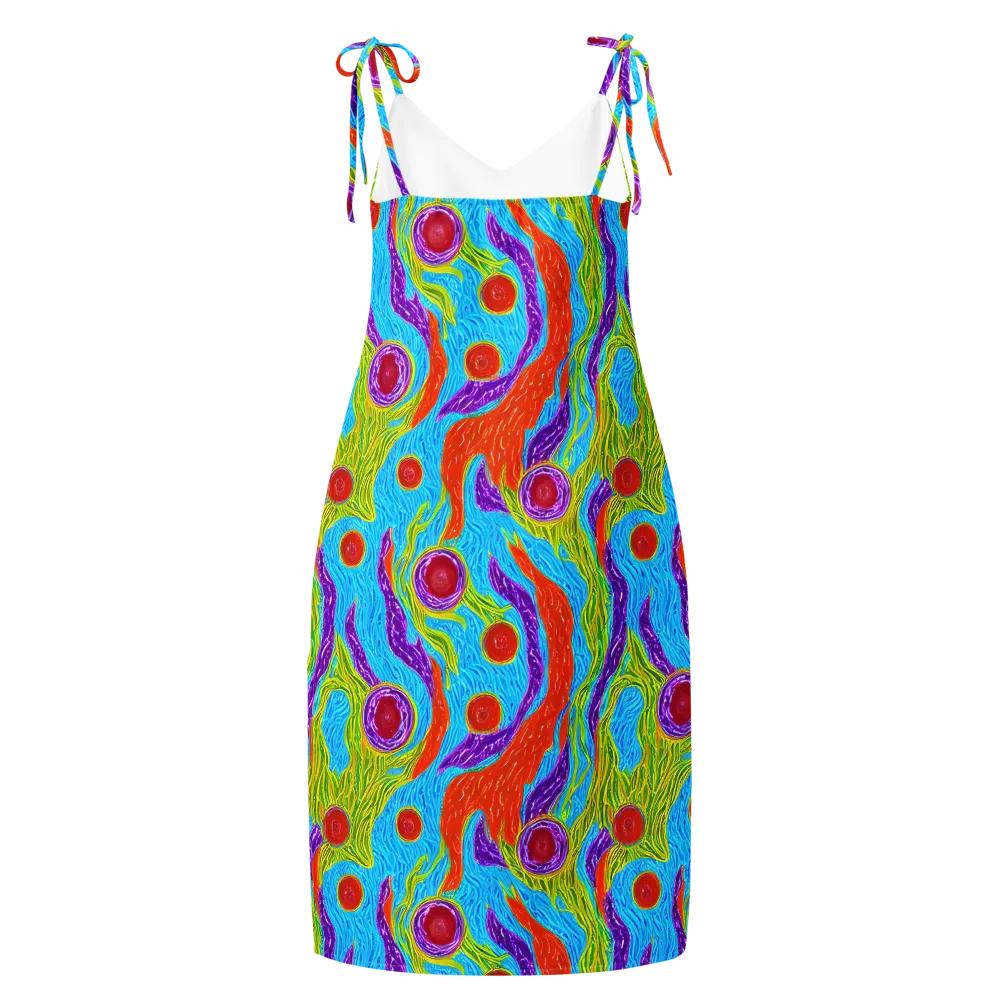Chromatic Harvest on Slip Dress — Back