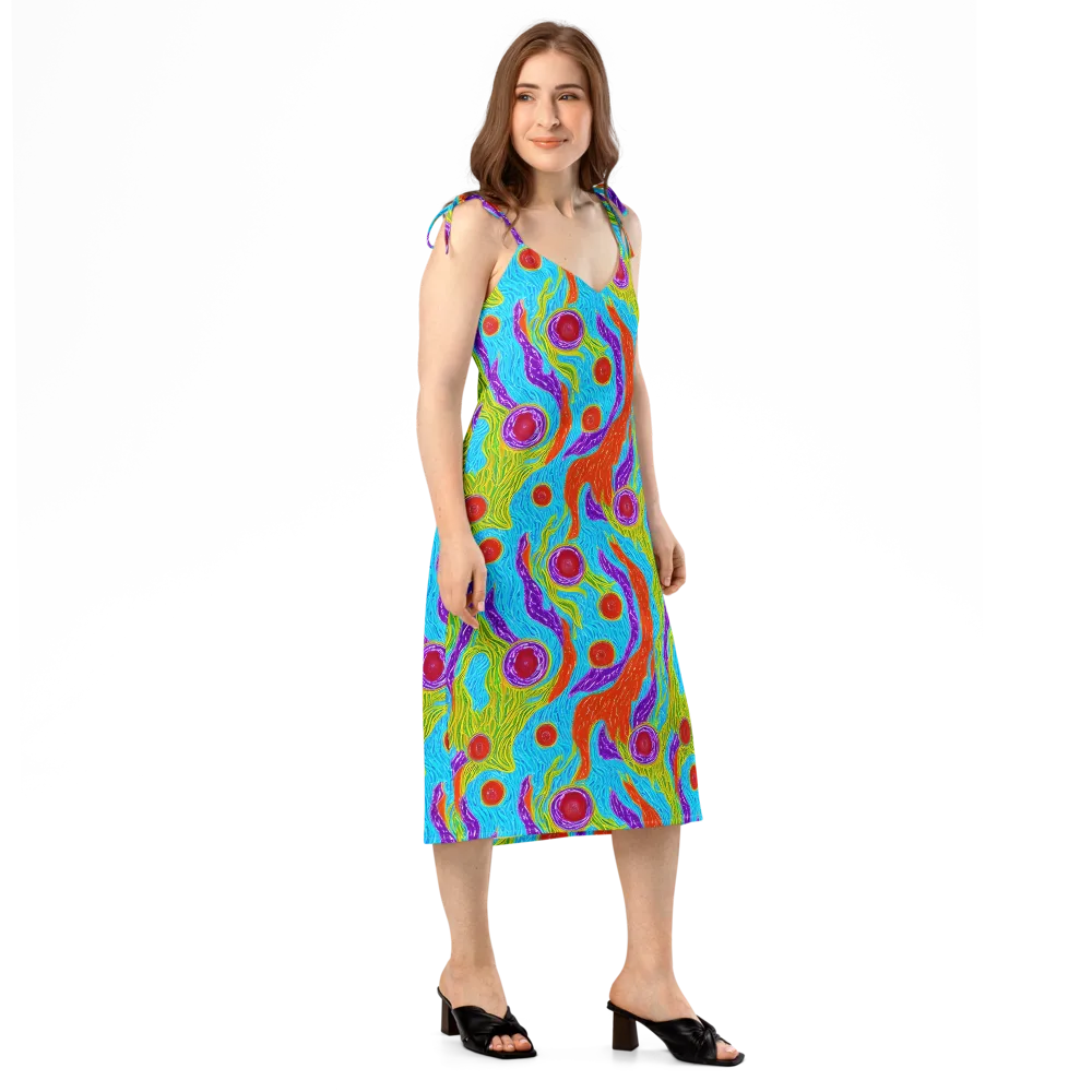 Chromatic Harvest on Slip Dress — Right Front