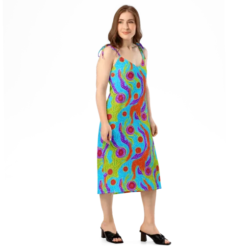 Chromatic Harvest on a Slip Dress