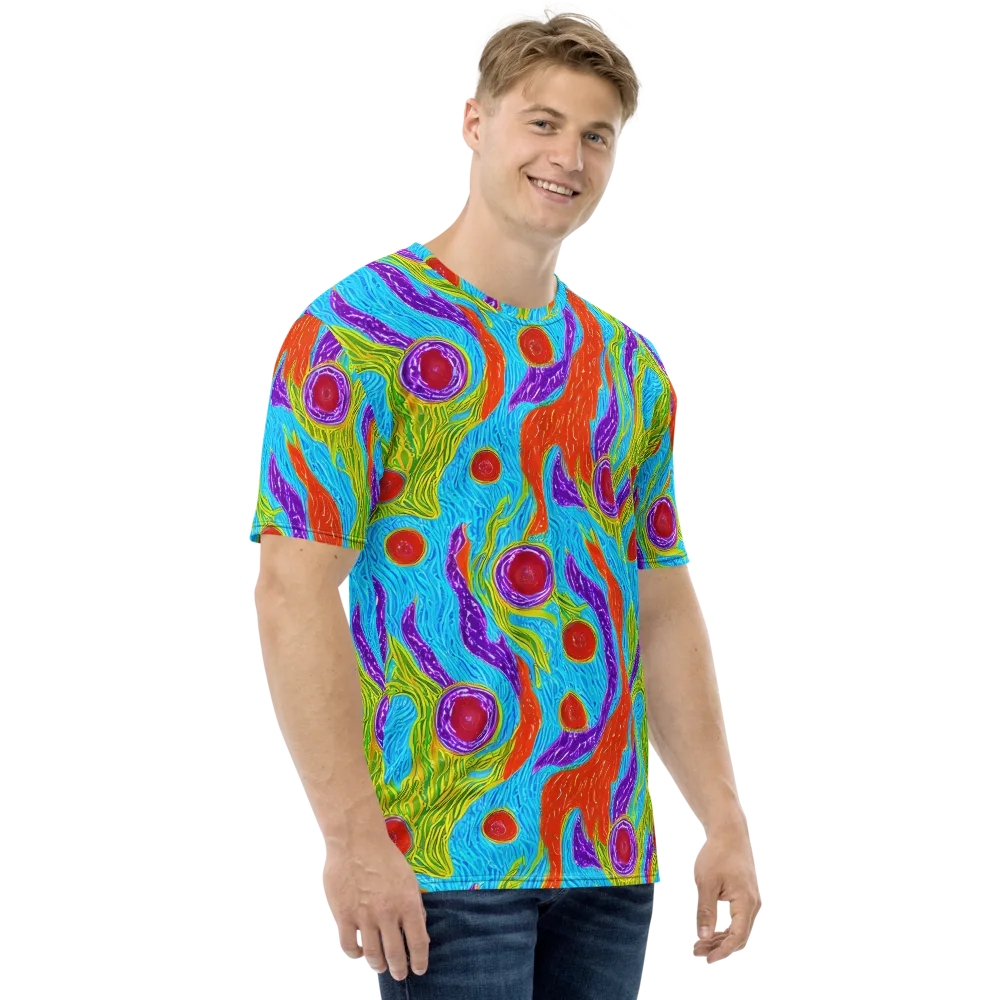 Chromatic Harvest on Men's Crew Neck T-Shirt — Right