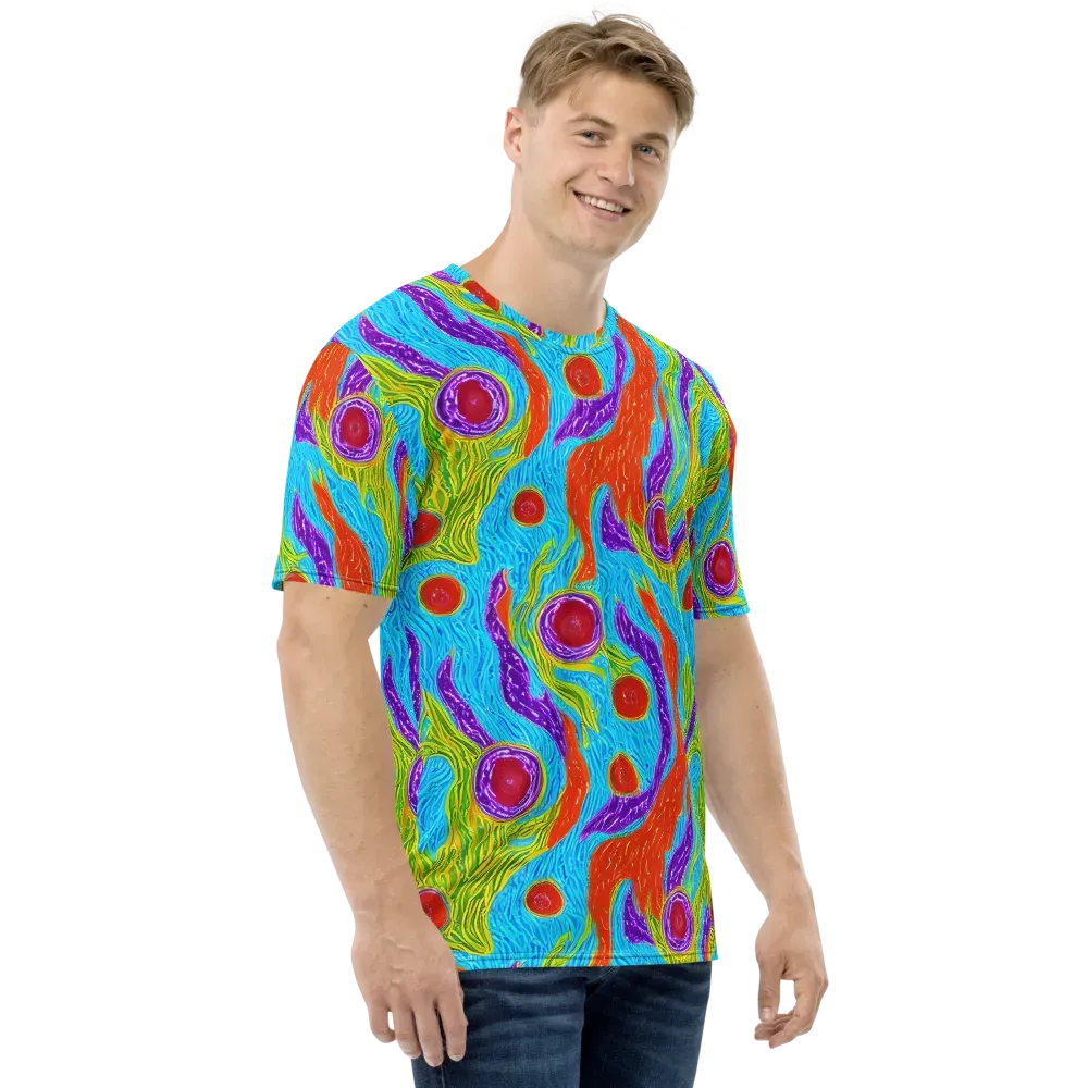 Chromatic Harvest on Men's Crew Neck T-Shirt — Right