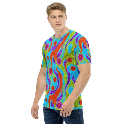 Chromatic Harvest on a Men's Crew Neck T-Shirt