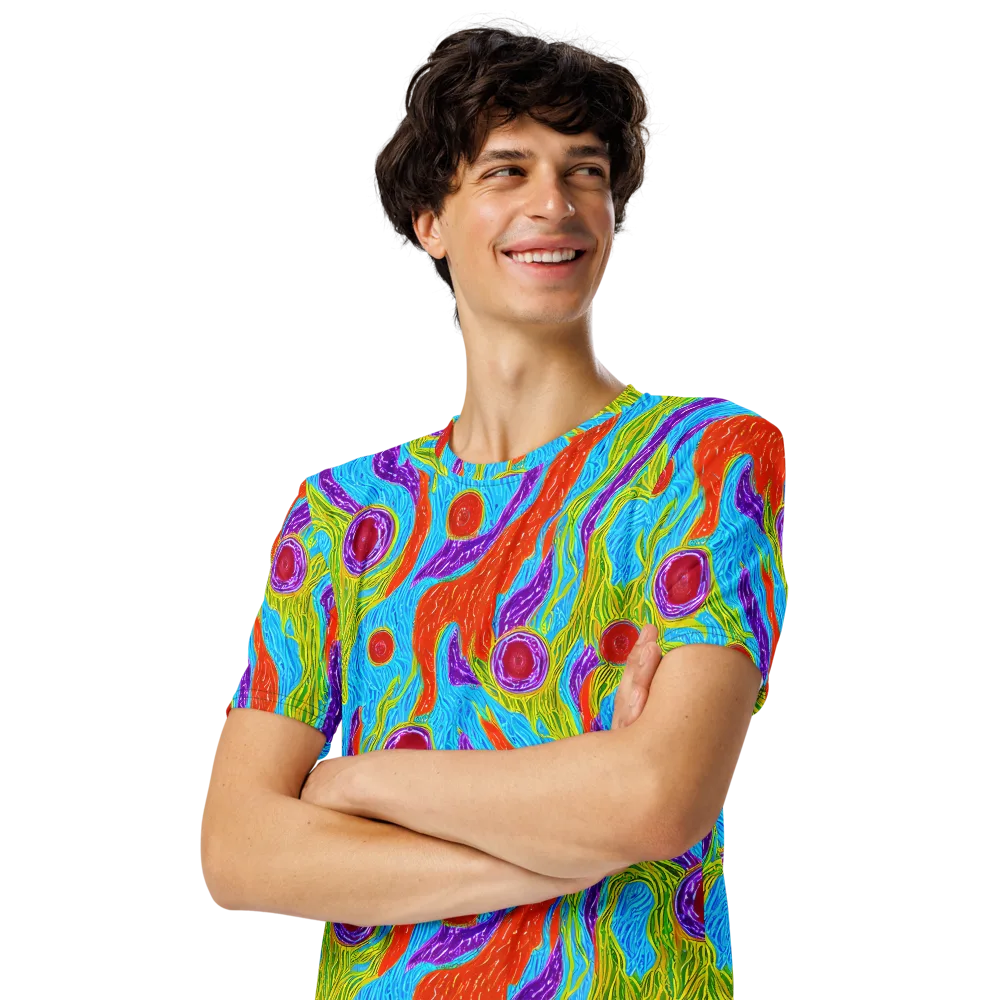 Chromatic Harvest on Men's Crew Neck T-Shirt — Left Front
