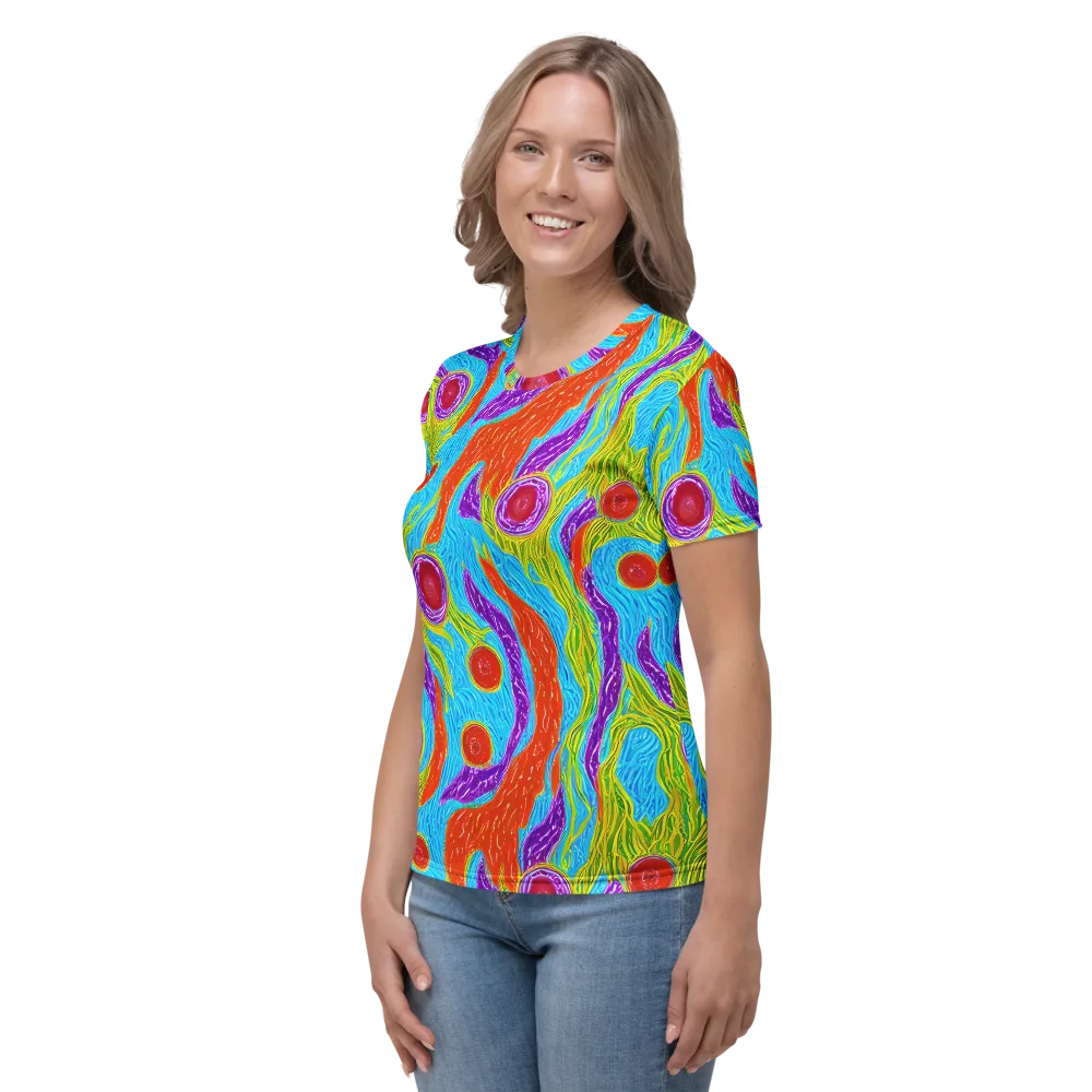 Chromatic Harvest on Women's Crew Neck T-Shirt — Left