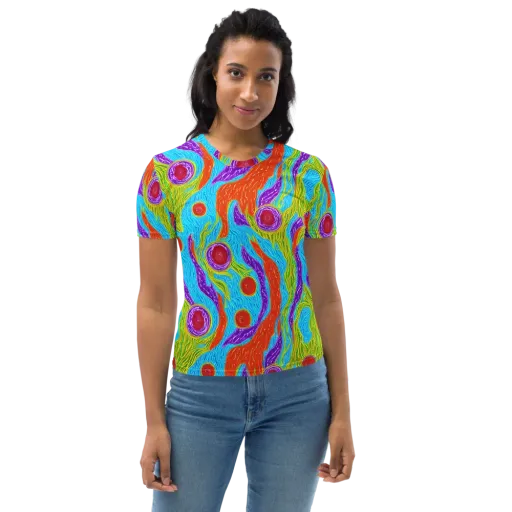 Chromatic Harvest on a Women's Crew Neck T-Shirt