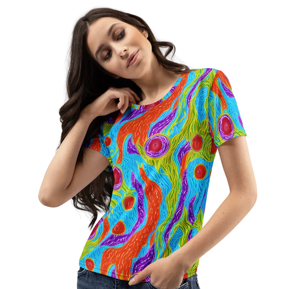 Chromatic Harvest on Women's Crew Neck T-Shirt — Left Front