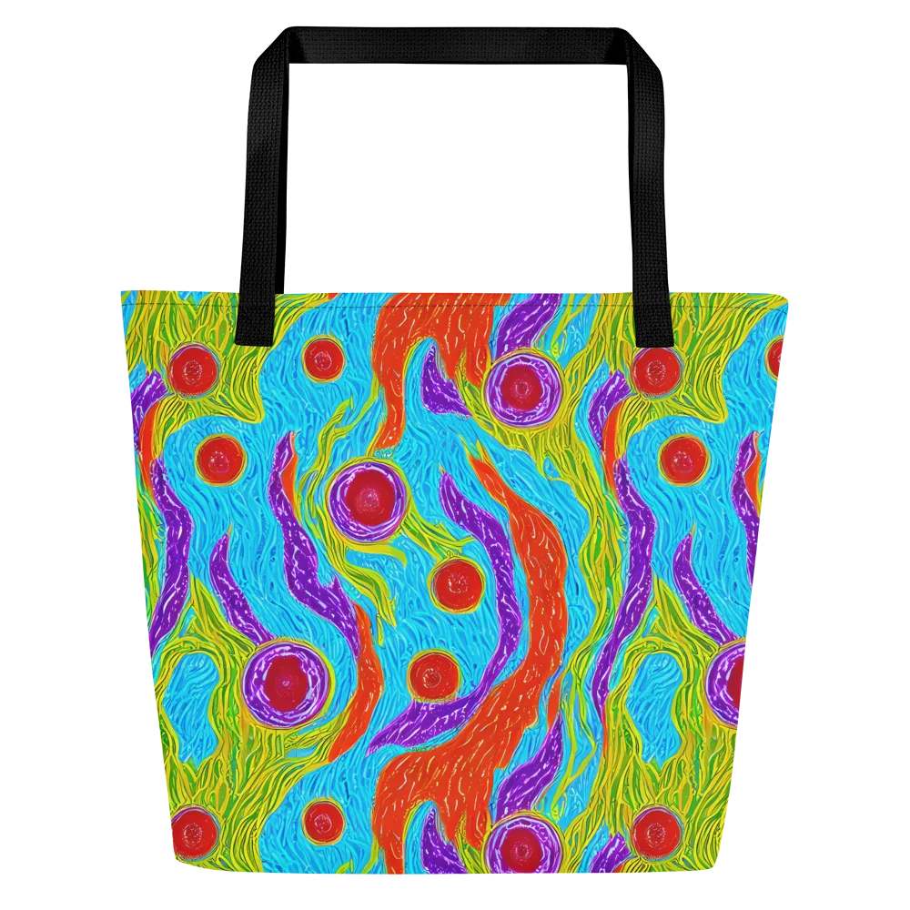 Chromatic Harvest on Large Tote Bag W/ Pocket — Front