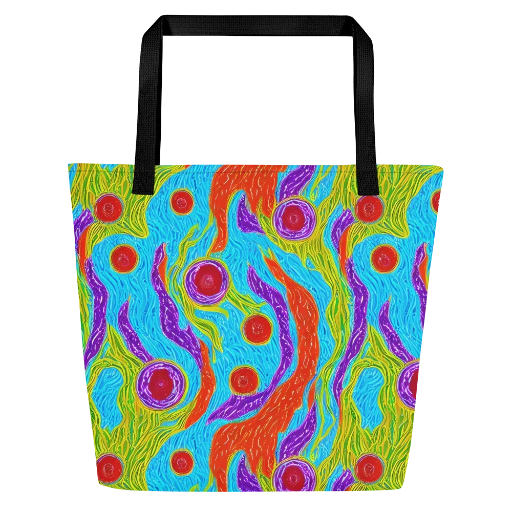 Chromatic Harvest on Large Tote Bag W/ Pocket — Front