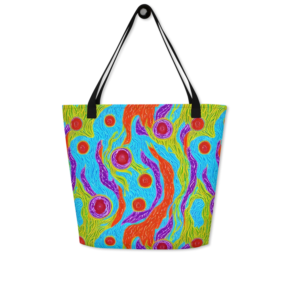 Chromatic Harvest on Large Tote Bag W/ Pocket — Front