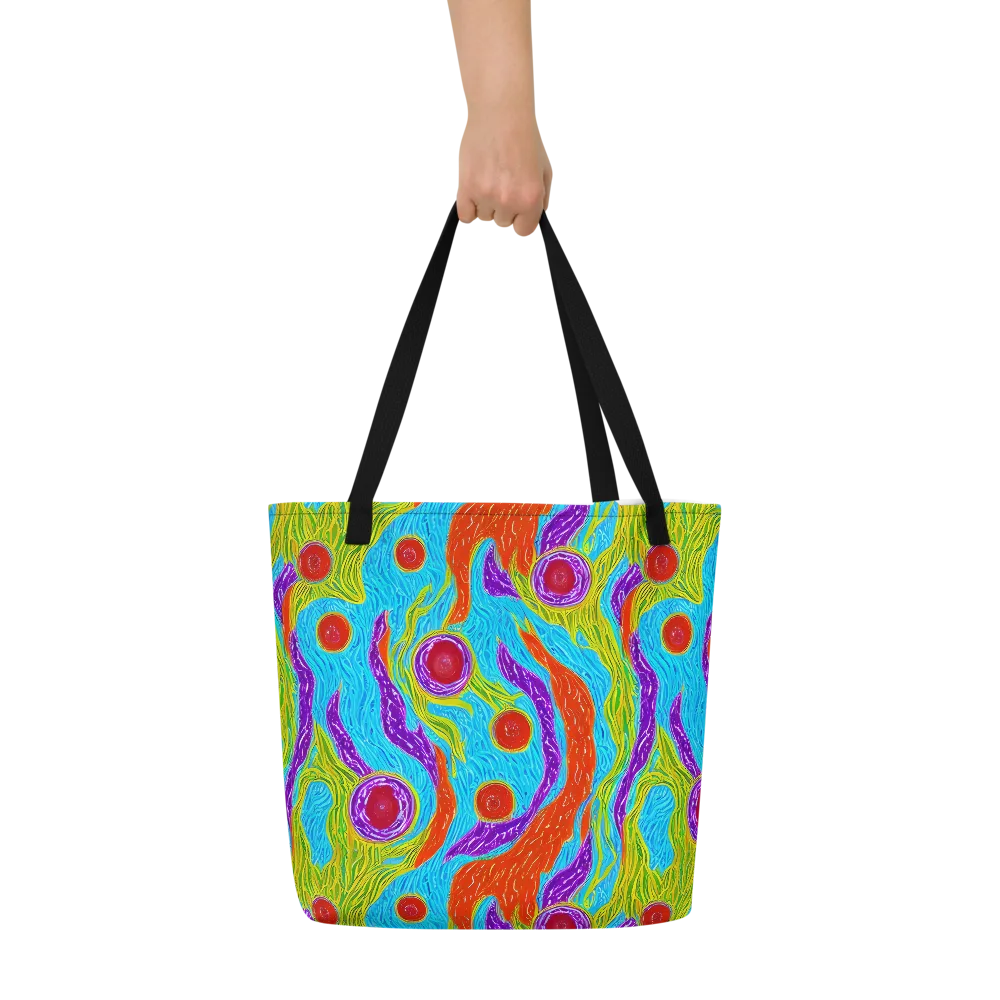 Chromatic Harvest on Large Tote Bag W/ Pocket — Front