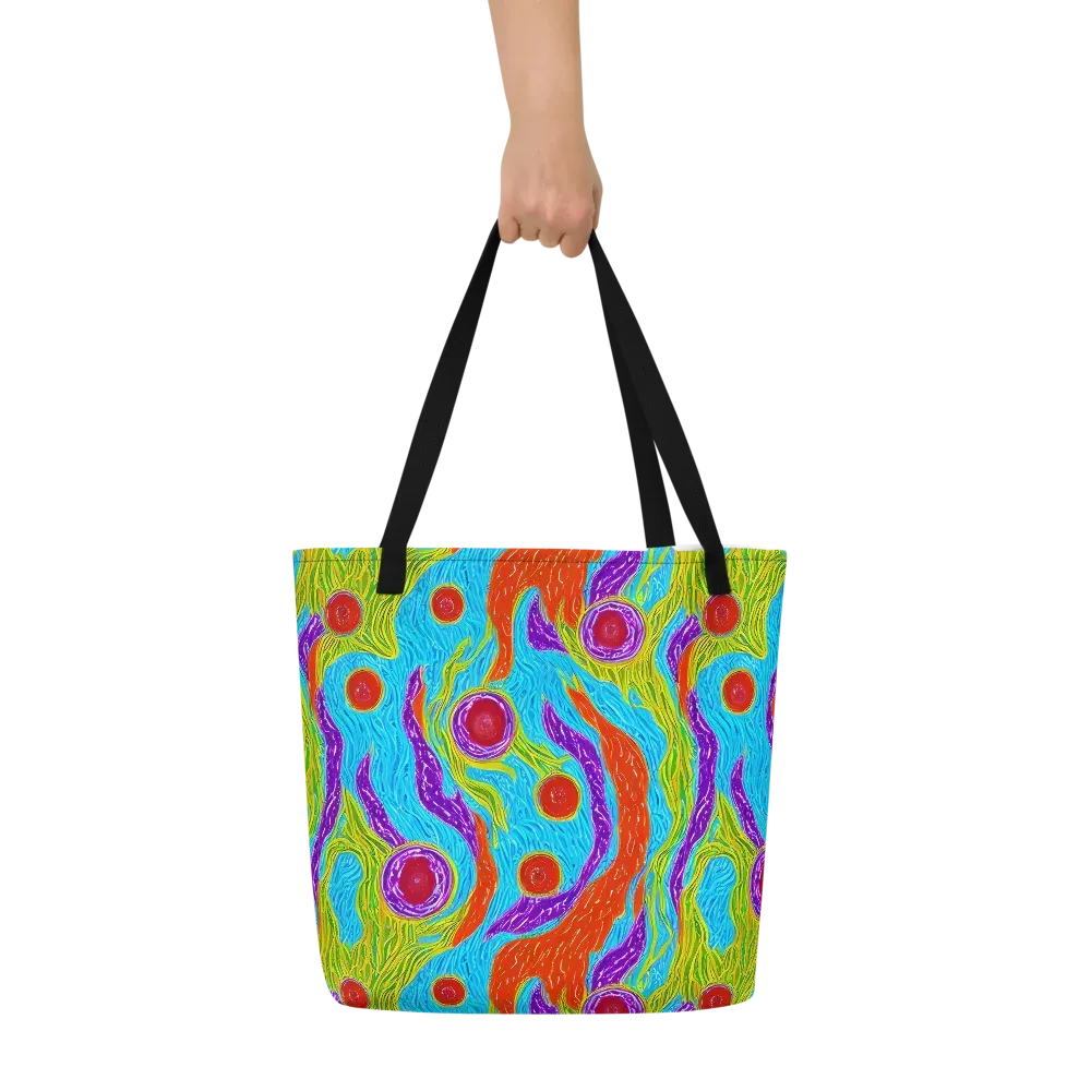 Chromatic Harvest on Large Tote Bag W/ Pocket — Front