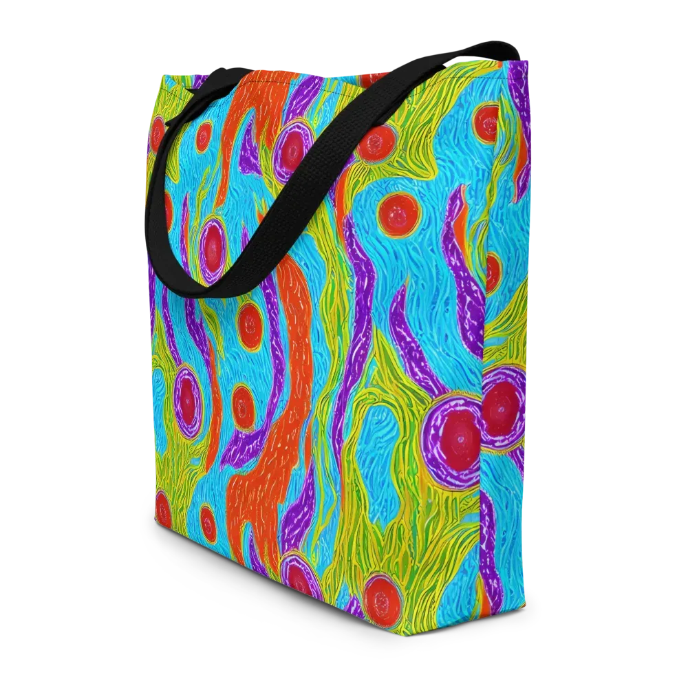 Chromatic Harvest on Large Tote Bag W/ Pocket — Front