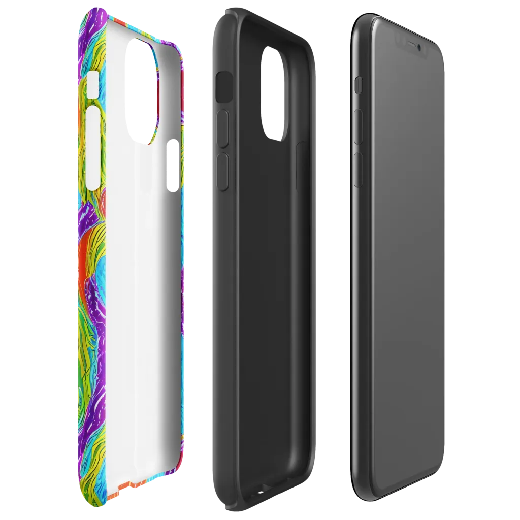 Chromatic Harvest on Tough Case for iPhone® — Right