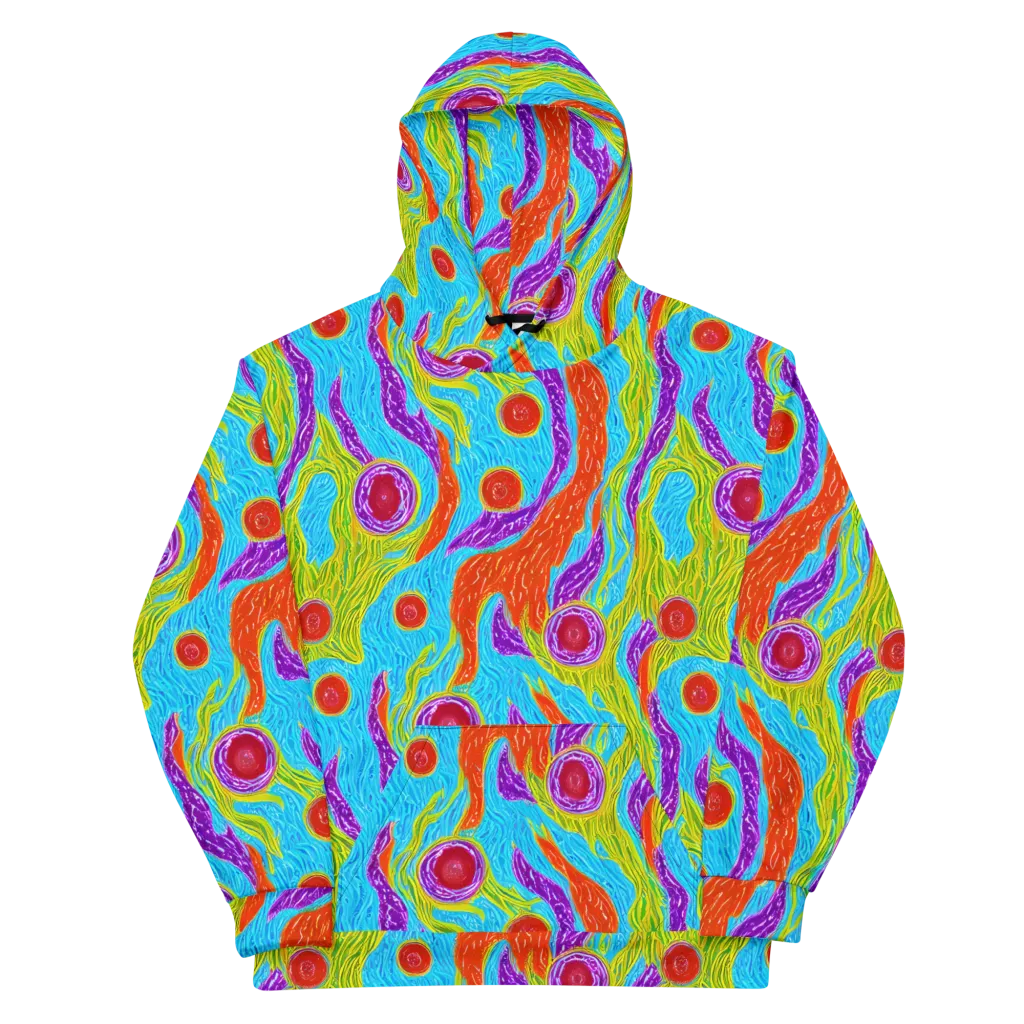 Chromatic Harvest on Cotton Hoodie — Front