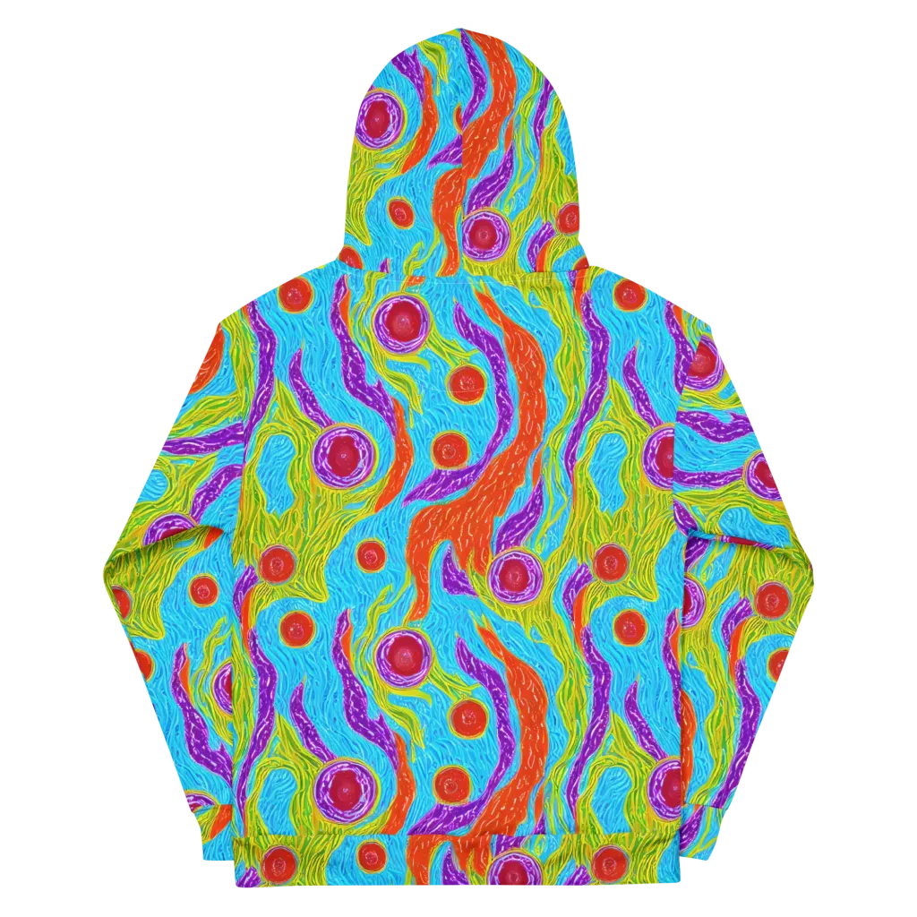 Chromatic Harvest on Cotton Hoodie — Back