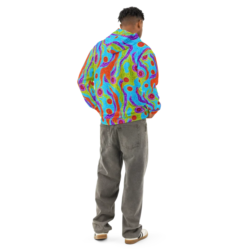 Chromatic Harvest on Cotton Hoodie — Back