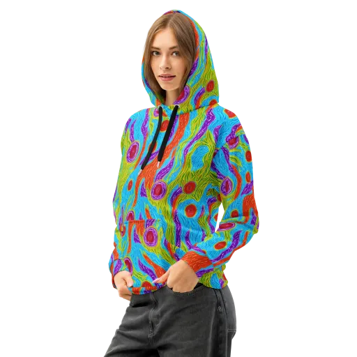 Chromatic Harvest on a Cotton Hoodie