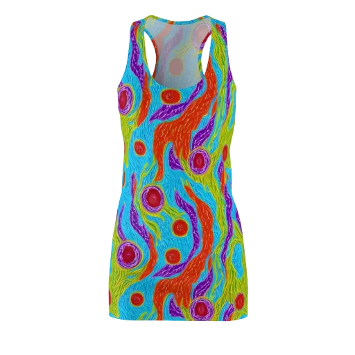 Chromatic Harvest on a Racerback Dress
