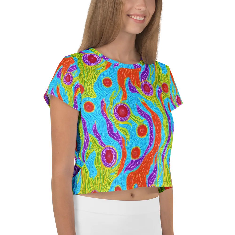 Chromatic Harvest on Crop Tee — Right