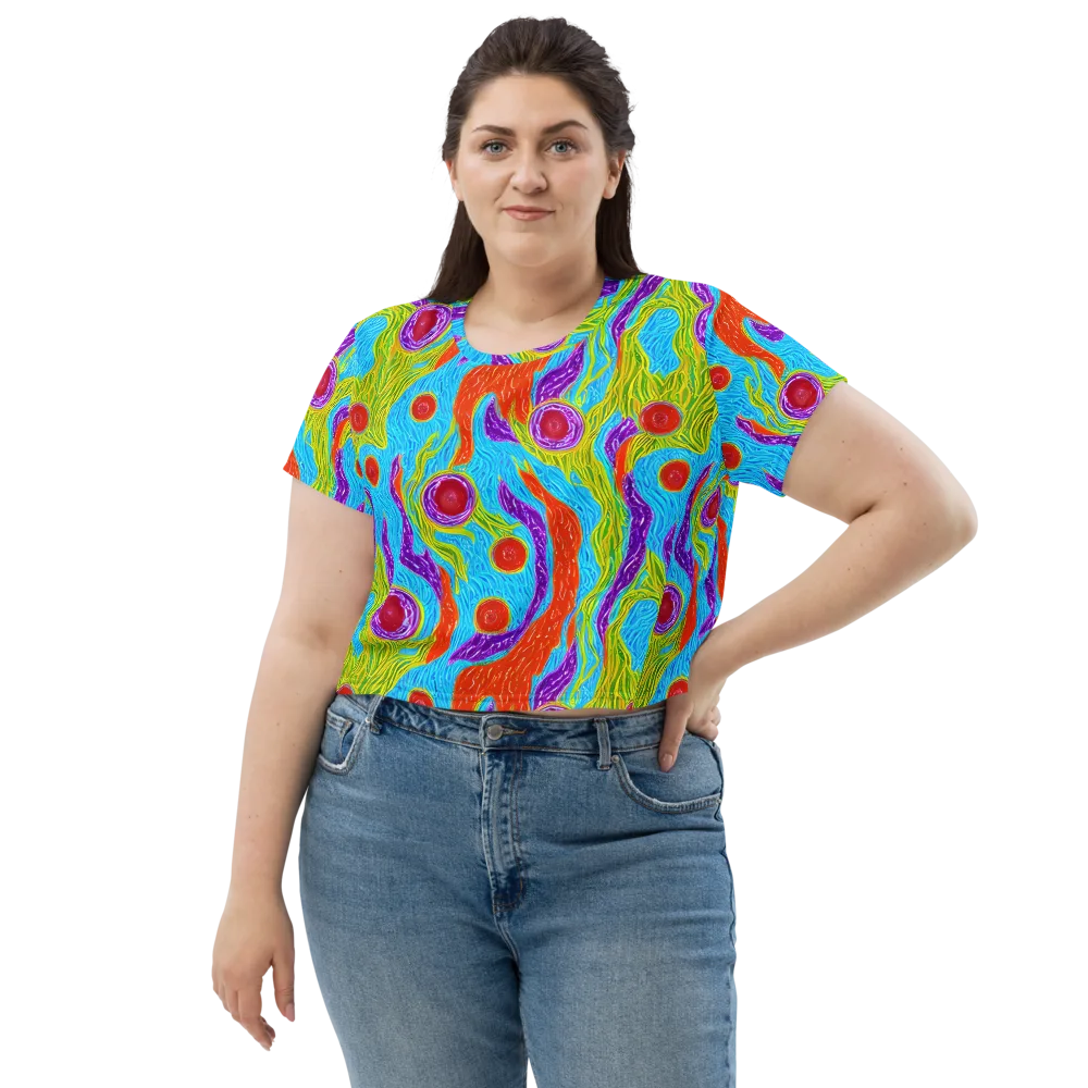 Chromatic Harvest on Crop Tee — Front
