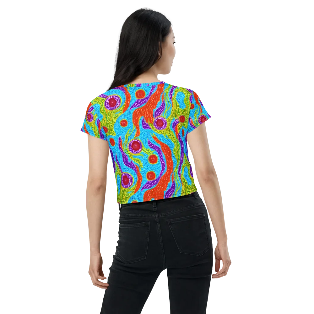 Chromatic Harvest on Crop Tee — Back