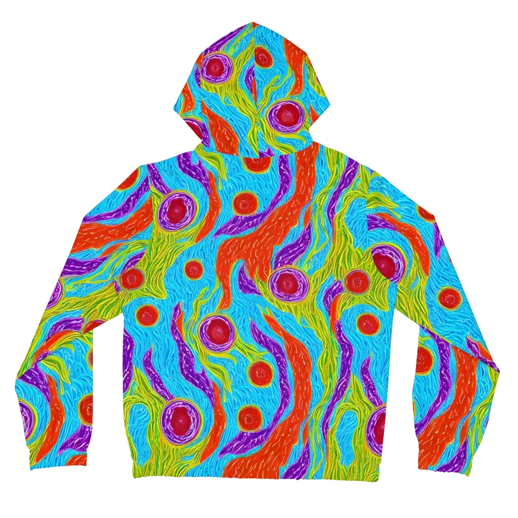 Chromatic Harvest on Women's Full-Zip Hoodie — Back