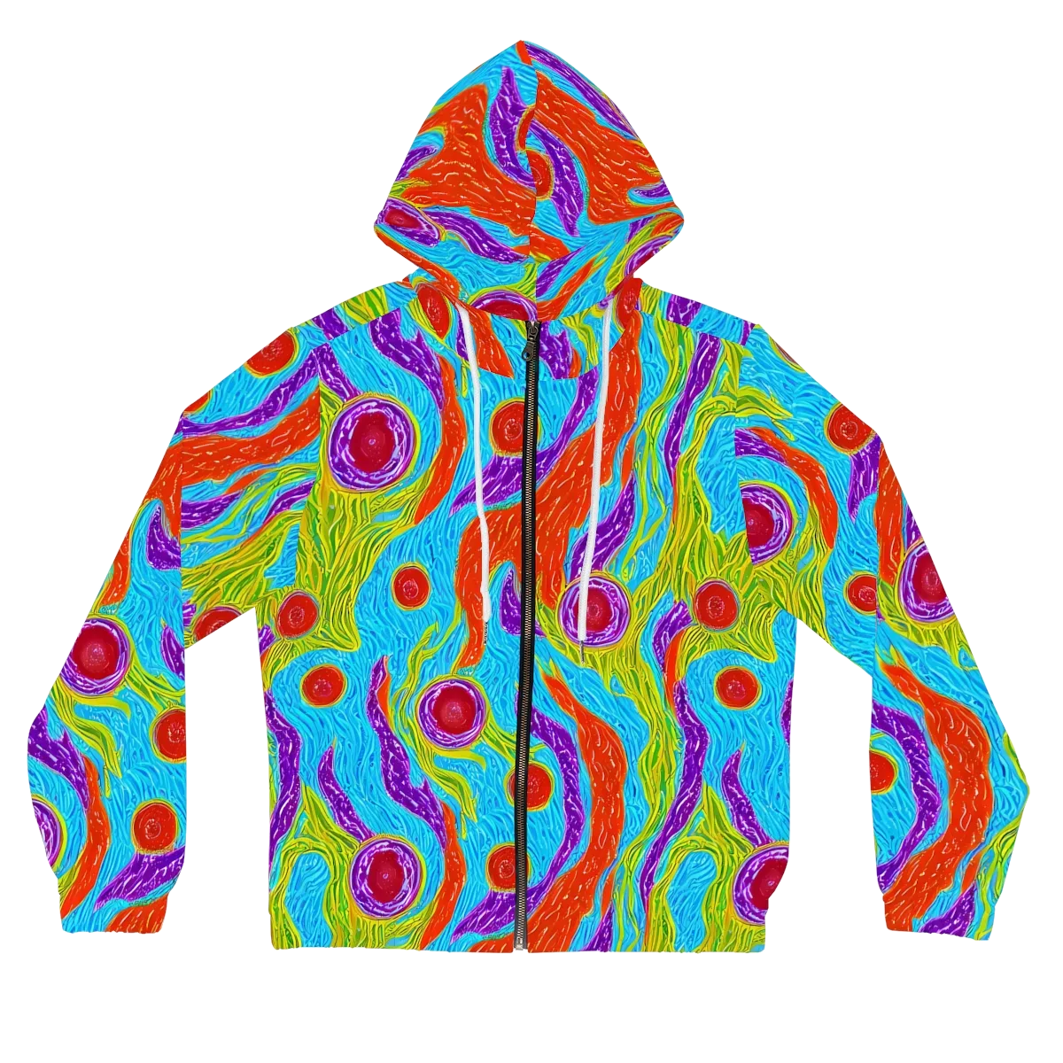 Chromatic Harvest on Women's Full-Zip Hoodie — Front