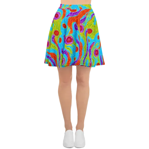 Chromatic Harvest on a Skater Skirt