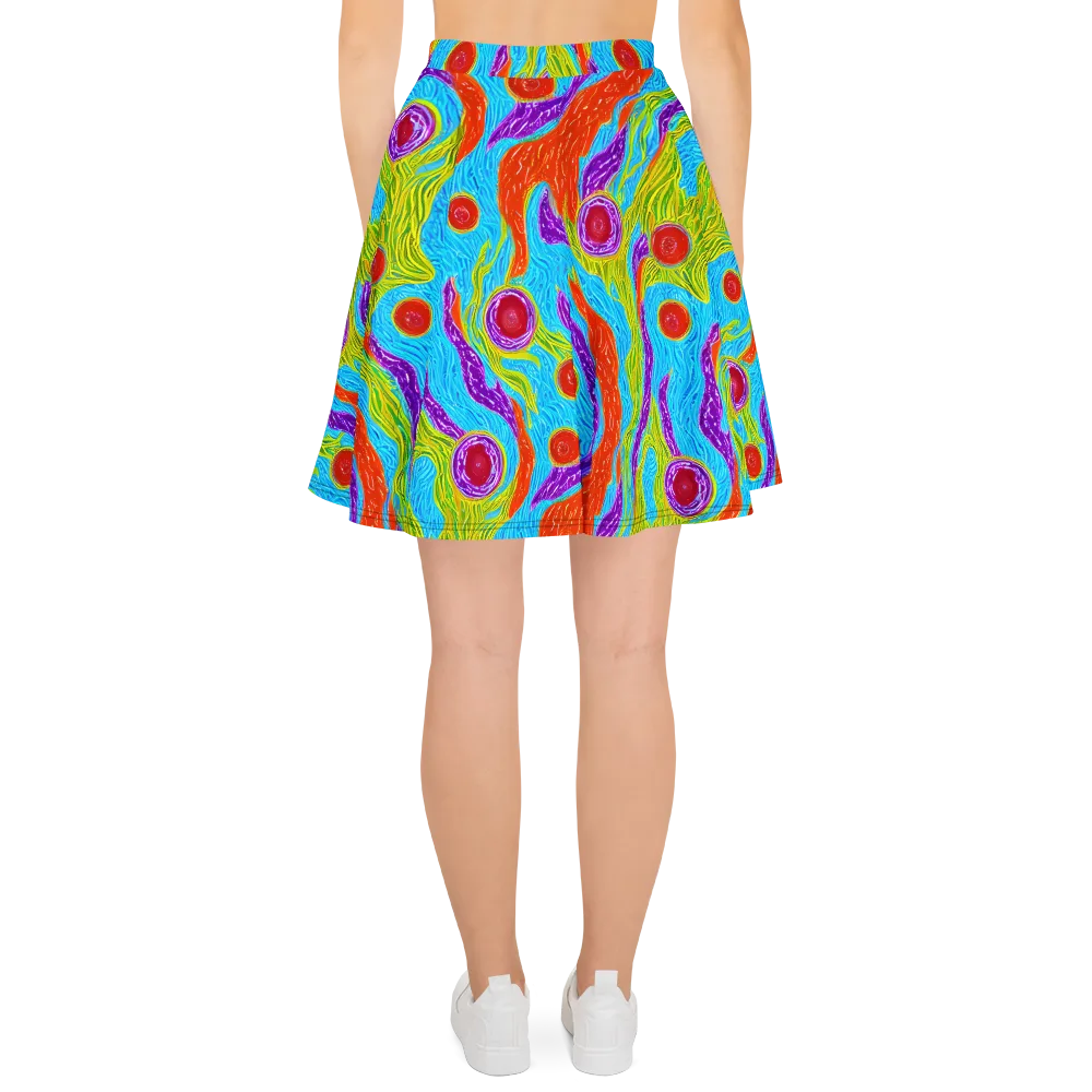 Chromatic Harvest on Skater Skirt — Back