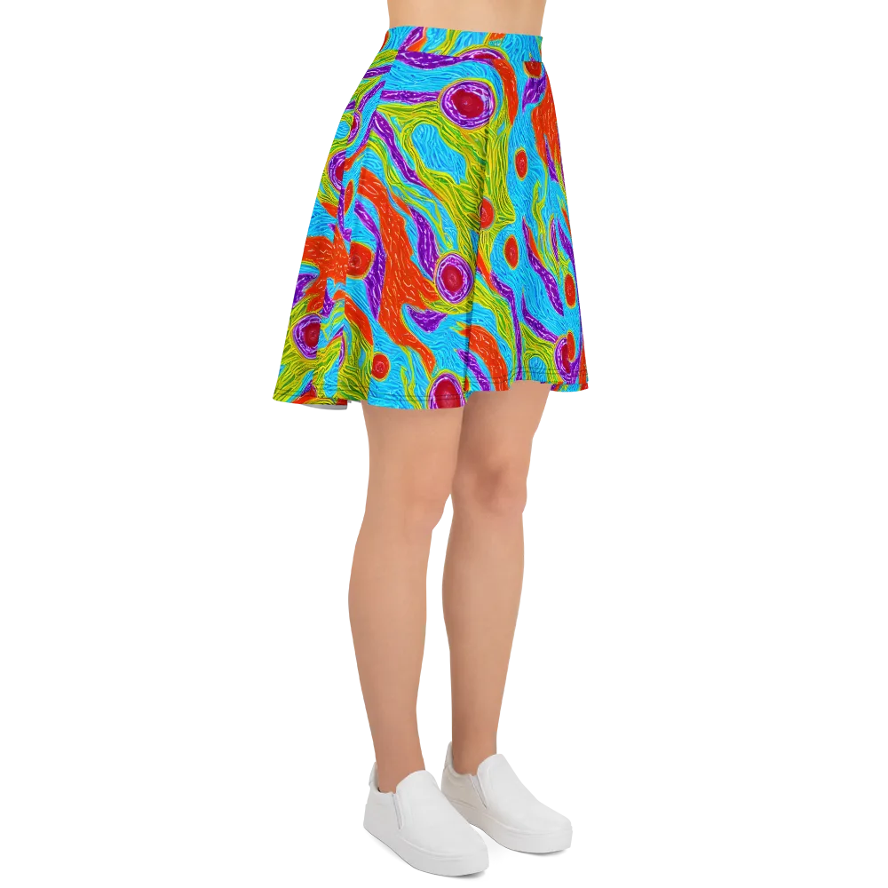 Chromatic Harvest on Skater Skirt — Right