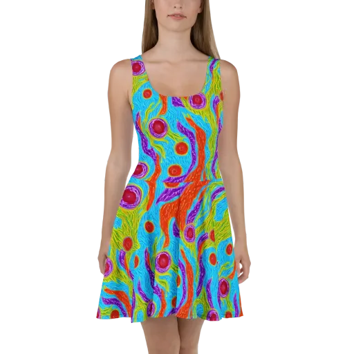 Chromatic Harvest on a Skater Dress