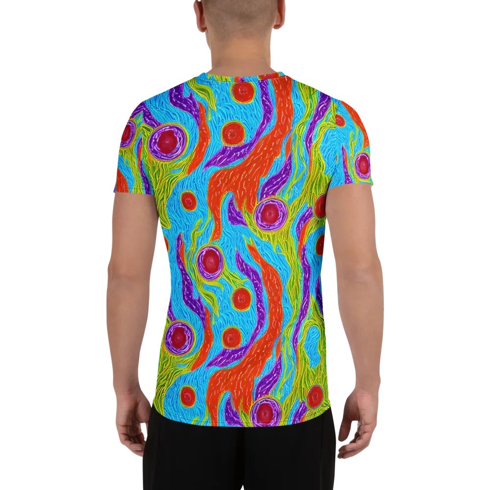 Chromatic Harvest on Men's Athletic T-Shirt — Back