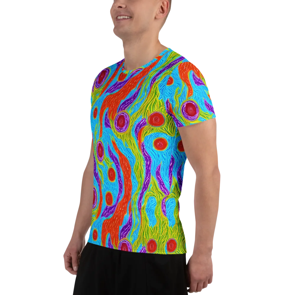 Chromatic Harvest on Men's Athletic T-Shirt — Left