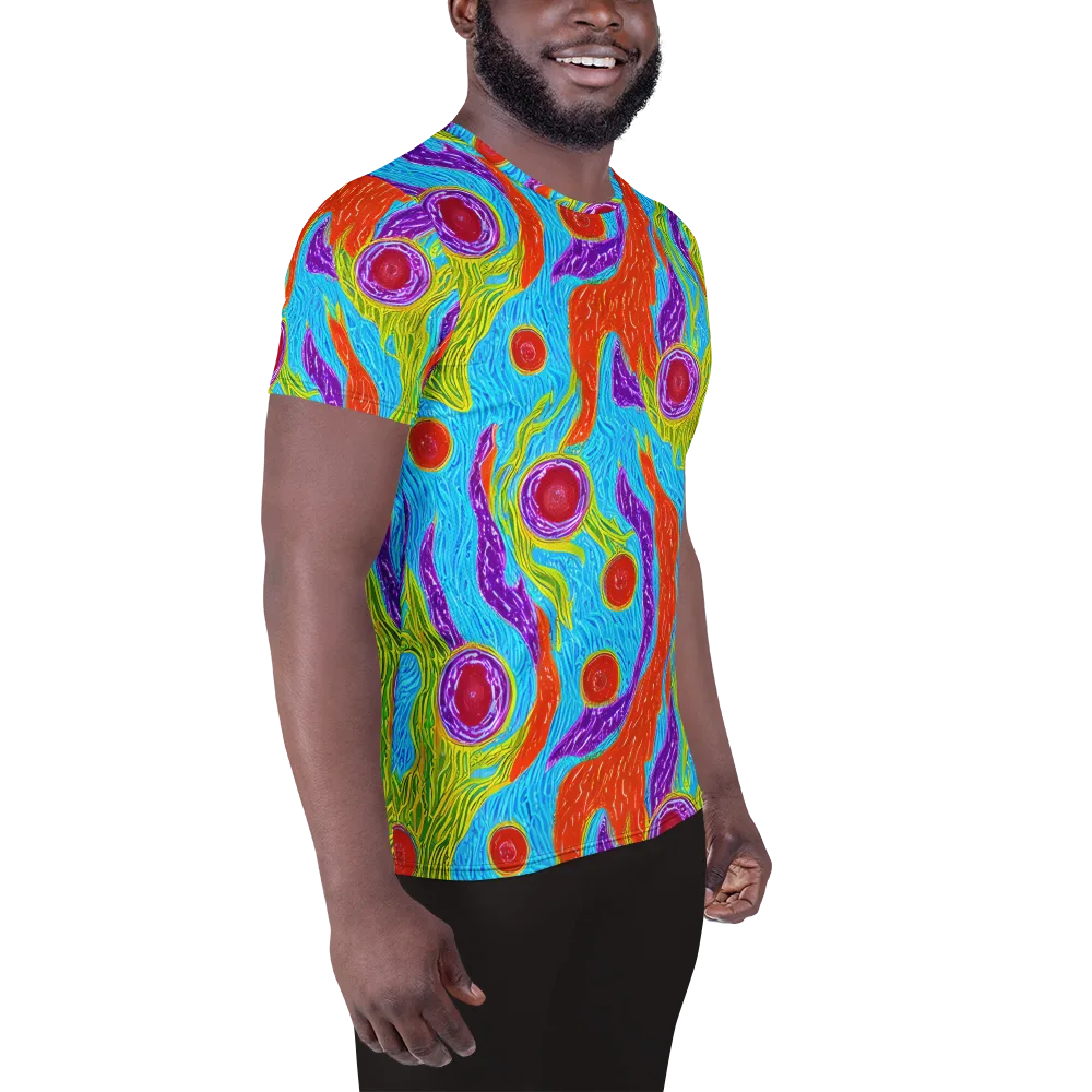 Chromatic Harvest on Men's Athletic T-Shirt — Right